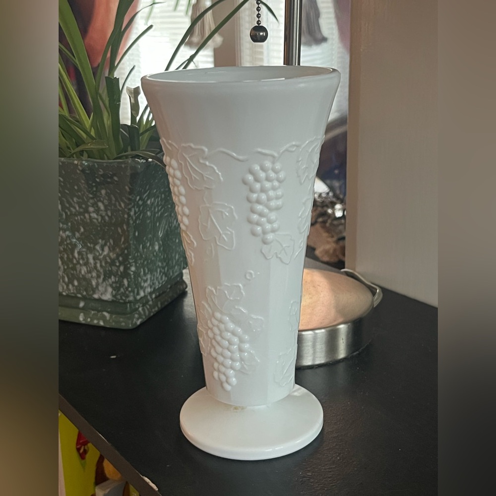 Vintage Milk Glass Vase